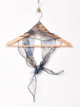 【2色展開】オーガンジー フラワー スカーフ