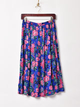 アメリカ製 花柄 プリーツスカート