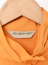 スタンドカラー 長袖ブラウス