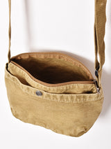 【2色展開】ミニ キャンバス ショルダーバッグ キャメル