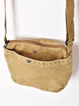 【2色展開】ミニ キャンバス ショルダーバッグ キャメル