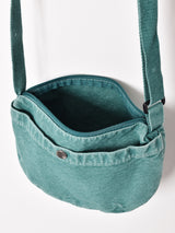 【2色展開】ミニ キャンバス ショルダーバッグ ミント