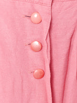 フロントボタン フレアスカート