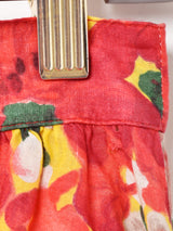 花柄 アシンメトリー フレアスカート