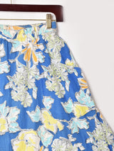 イタリア製 花柄 フレアスカート