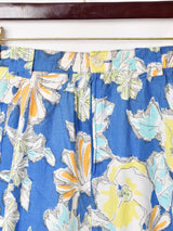 イタリア製 花柄 フレアスカート