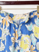 イタリア製 花柄 フレアスカート