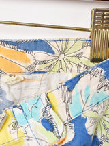 イタリア製 花柄 フレアスカート