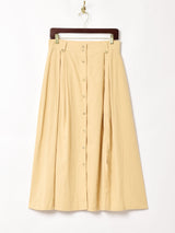 フロントボタン スリットスカート