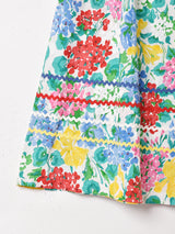 花柄 テープ フレアスカート