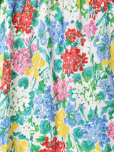 花柄 テープ フレアスカート