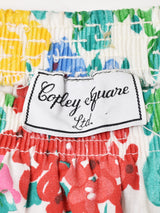 花柄 テープ フレアスカート