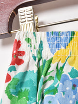 花柄 テープ フレアスカート