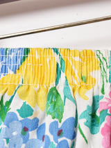 花柄 テープ フレアスカート