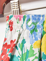 花柄 テープ フレアスカート