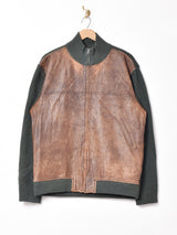 Tommy Hilfiger レザー×ニット ジャケット