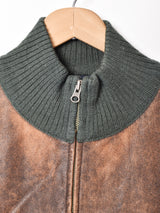 Tommy Hilfiger レザー×ニット ジャケット