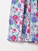 アメリカ製 花柄 フレアスカート