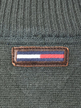 Tommy Hilfiger レザー×ニット ジャケット