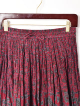 インド製 花柄 インド綿スカート