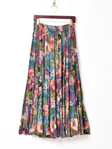 総柄 ティアードスカート