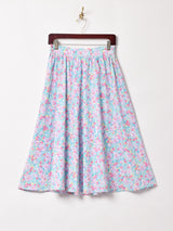 花柄 フレアスカート