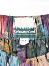 総柄 ティアードスカート