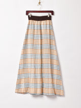 チェック マキシスカート