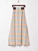 チェック マキシスカート