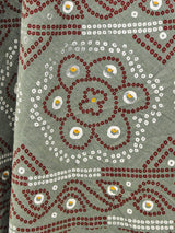 総柄 マキシ丈 ラップスカート