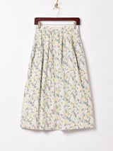 花柄 フレアスカート