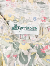 花柄 フレアスカート