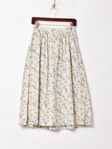 花柄 フレアスカート