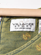 後染め ペイズリー柄 スリーブレスワンピース