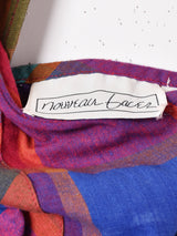 チェック バックボタン リーブレス ワンピース