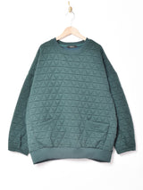 【3色展開】Meridian キルティングスウェットシャツ