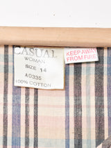 チェック フロントオープン スリーブレスワンピース