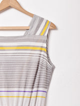 フランス製 ボーダー スリーブレスワンピース