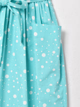 ドット柄 スリーブレスワンピース