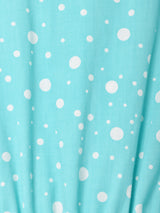 ドット柄 スリーブレスワンピース