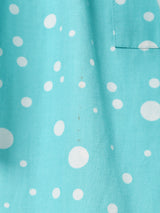 ドット柄 スリーブレスワンピース