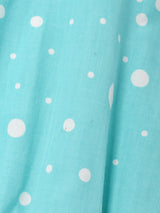 ドット柄 スリーブレスワンピース