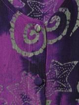 総柄  スリーブレスワンピース