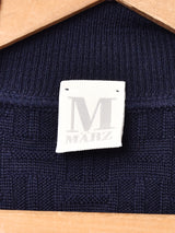 スクエア模様 ダブルボタンカーディガン