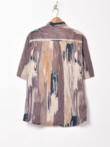 総柄 半袖シャツ