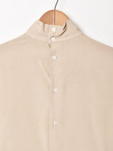 プリーツデザイン シルクブラウス