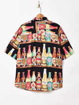 ビール柄 半袖シャツ