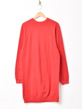 アメリカ製 カレッジプリント スウェットシャツワンピース