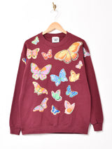 アメリカ製 Lee バタフライ デザインスウェットシャツ