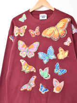 アメリカ製 Lee バタフライ デザインスウェットシャツ
